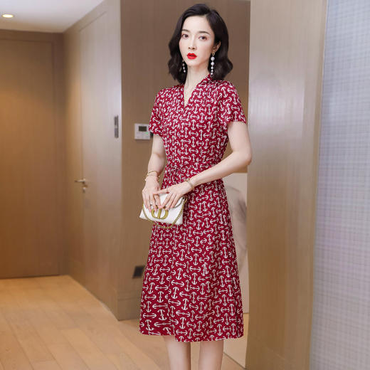 上海旗袍厂ASE-9155 真丝连衣裙 商品图3