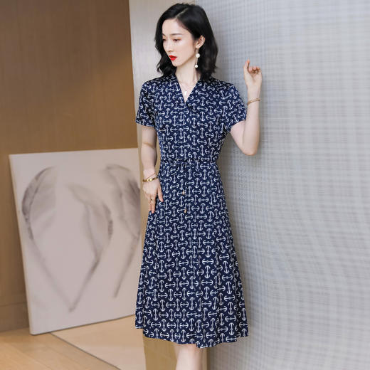 上海旗袍厂ASE-9155 真丝连衣裙 商品图2