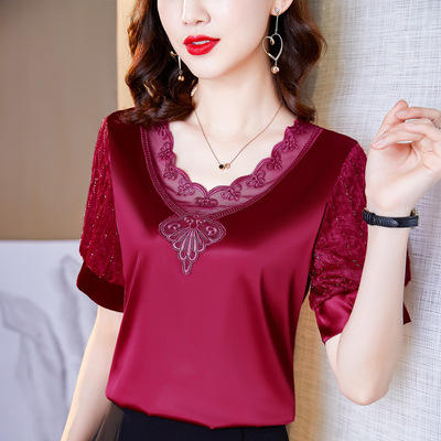 MZ103487 醋酸缎面吊带背心女内搭蕾丝上衣外穿夏装搭配西装的打底小衫 商品图1