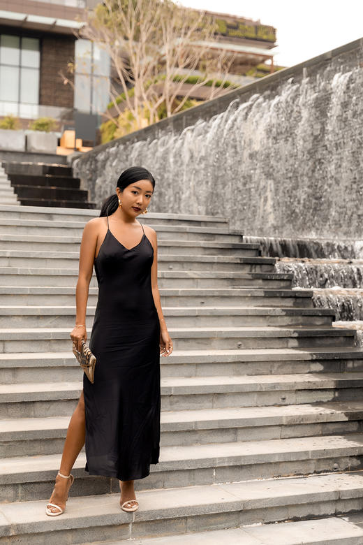 CG｜Lei dress Cowls back slipdress 05_502 [真丝交叉露背吊带连衣裙] 商品图4