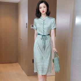 上海旗袍厂ASE-9153  真丝连衣裙