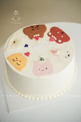 可爱小动物奶油霜手绘 提前两天订哦