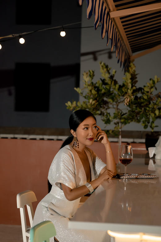 CG｜Ginny dress 05_504 [真丝深V双侧开衩连衣裙] 商品图6