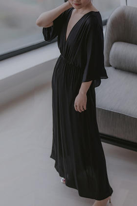 CG｜Dubai dress 05_506 [真丝深V松紧腰连衣裙]