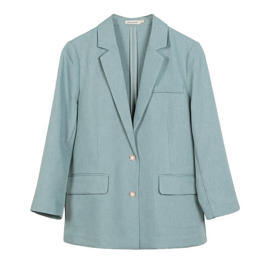 METTE2021年春夏新品女士小西装时尚休闲修身显瘦九分袖薄款外套 商品图6