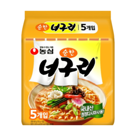 【5멀티】농심 너구리순한맛120g*5