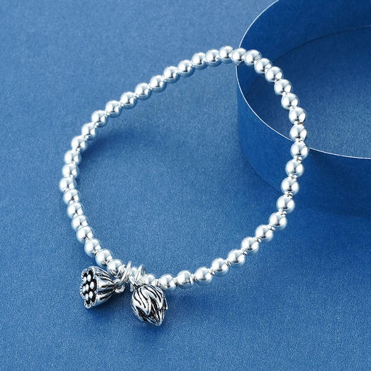 S925银【两世欢】手串4mm【 KDFSL007-1-4MM】手链2105 商品图3