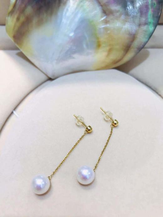 2F  金鸿珍珠  淡水珍珠耳钉 商品图0