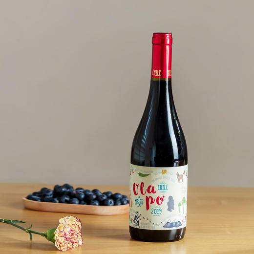 欧乐坡梅洛红葡萄酒 商品图0