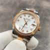 NOOB天然珍珠母贝！包18k金！劳力士蚝式恒动31日志 秀而不媚 恒久优雅 。【表壳】尺寸31mm，采用耗式904钢，表圈镶多粒施华洛斯奇钻 ，保证100米防水 商品缩略图4