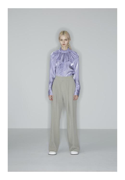 披肩领单边溢边衬衫 商品图0