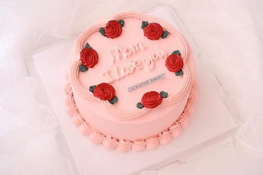 母亲节复古手绘款式！5寸水果戚风蛋糕（3层蛋糕胚，2层夹心，水果默认火芒） 商品图0