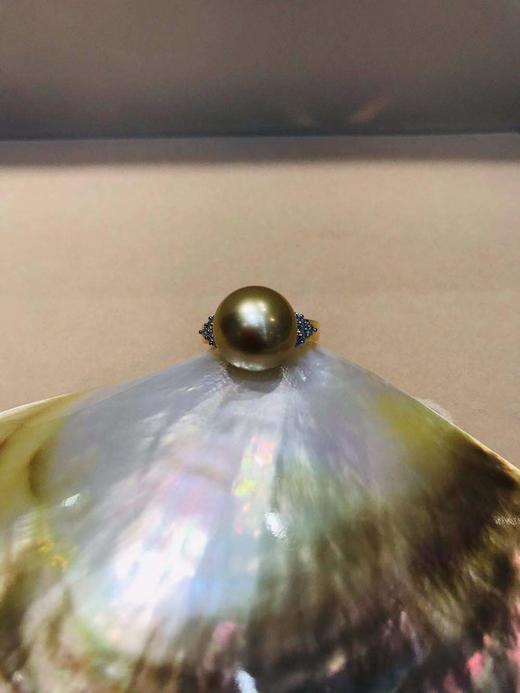 2F  金鸿珍珠  南洋金珠戒指 商品图0