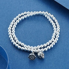 S925银【两世欢】手串双层【KDFSL007-2】手链2105