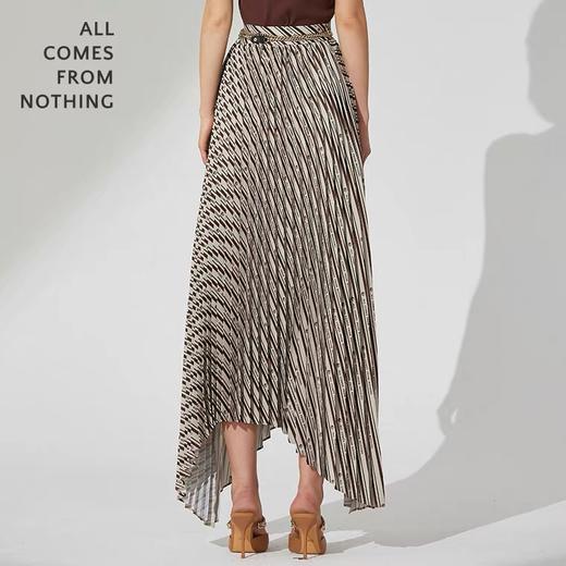 高腰不规则压褶半裙 商品图4