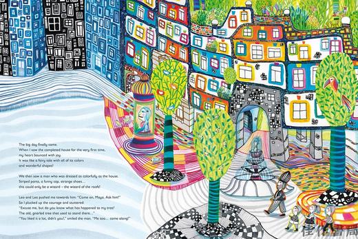 The House of Happy Spirits: A Children's Book Inspired by Hundertwasser/欢乐屋：受百水启发的绘本 商品图3