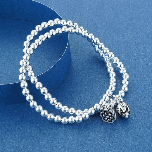 S925银【两世欢】手串双层【KDFSL007-2】手链2105 商品图3