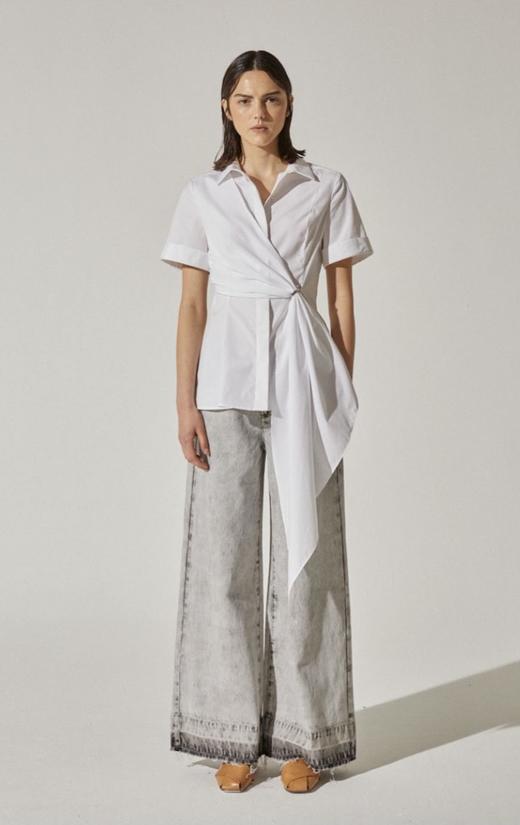 极简环扣收腰衬衫 商品图0