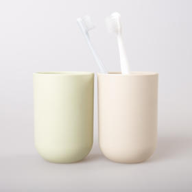 老米优品 /M*JI工厂 日式简约漱口杯~~ 纯色加厚款PP材质情侣款水杯