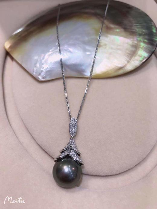 2F  金鸿珍珠  大溪地黑珍珠吊坠 商品图0