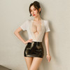 【秘书的荣耀】情趣内衣 制服 蕾丝 深V 漆皮 角色扮演 性感 包臀 6966 商品缩略图14
