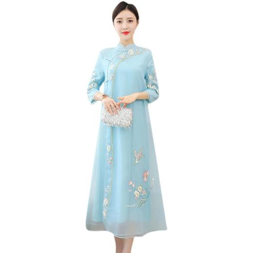 XYX-9601礼服订婚回门便装中式伴娘旗袍连衣裙 商品图4