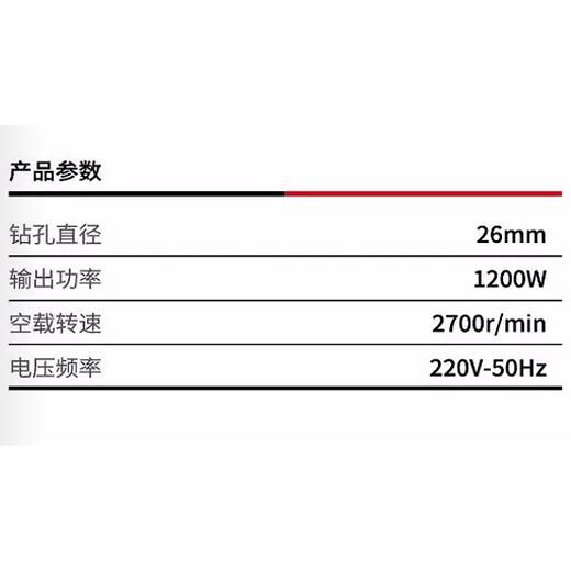 沪工尤优627S双功能电锤1200W 商品图1