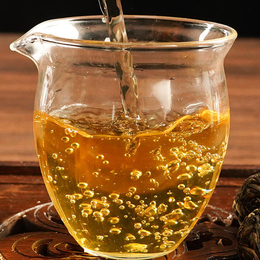 【福利清仓捡漏】【滑竹梁子龙珠】2021年头春普洱茶区滑竹梁子古350普洱生茶160g/罐 商品图3