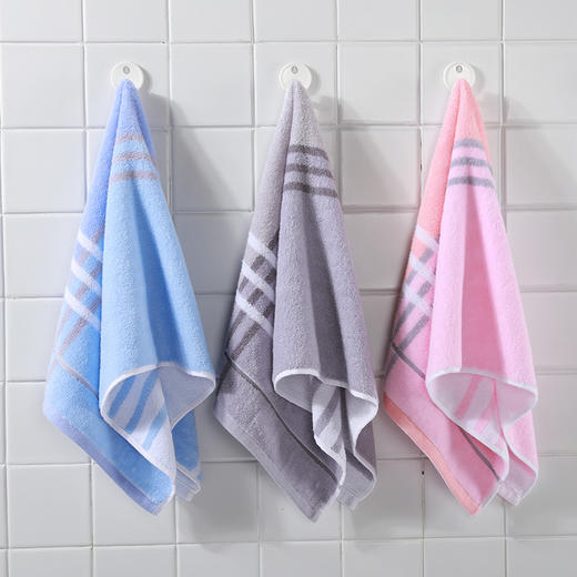 【纯棉加厚毛巾】3条装 95g/条 不掉毛舒适条纹 商品图3