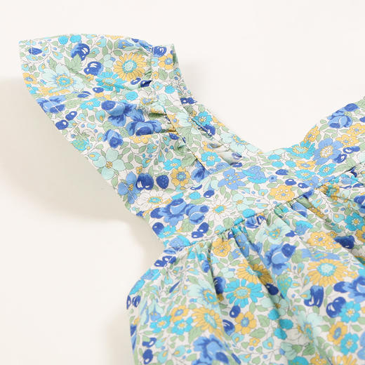 【纯棉吊带碎花裙】21年夏季新品女童100%棉碎花连衣裙吊带露背裙 商品图5