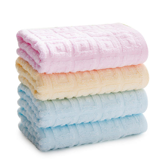 【4条装】洁丽雅纯棉毛巾 吸水家用柔软舒适成人情侣全棉毛巾 商品图1