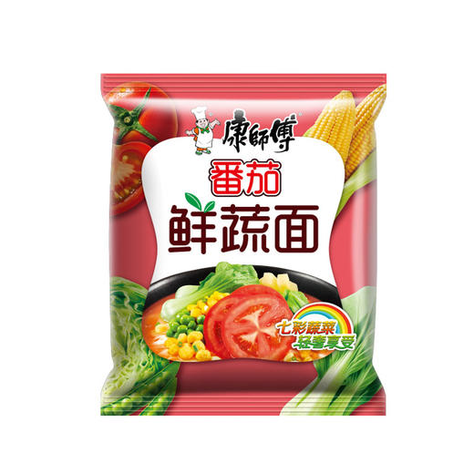 康师傅方便面番茄鲜蔬面101g/袋 商品图0