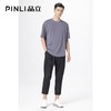 PINLI品立新款宽松圆领短袖T恤夏季男装纯色体恤潮B212911431 商品缩略图2