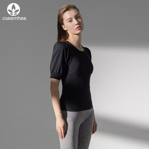 卡益短袖KJ03708裸感莱卡瑜伽服 商品图4