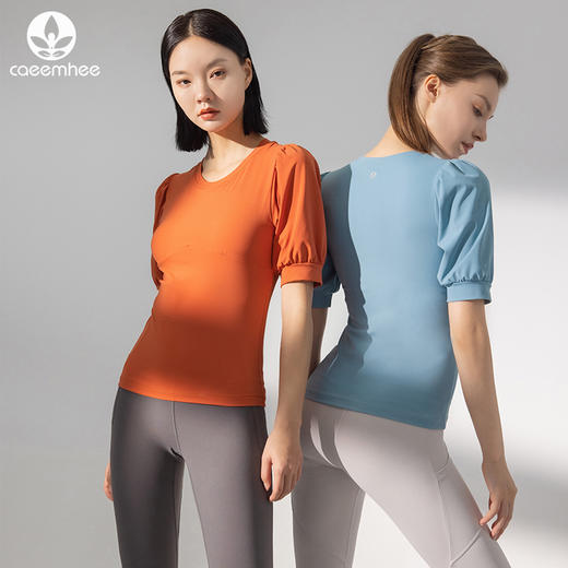 卡益短袖KJ03708裸感莱卡瑜伽服 商品图0