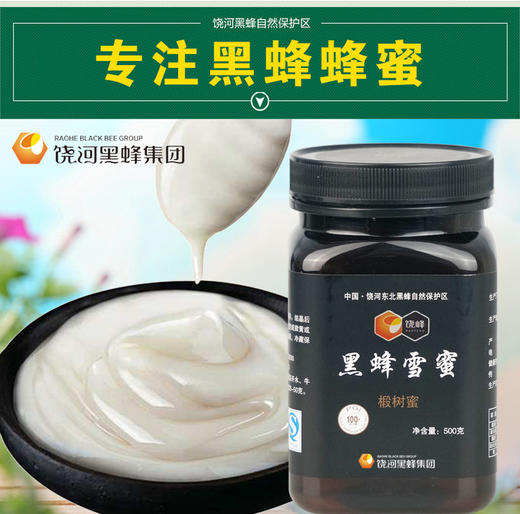 蜂蜜  黑蜂椴树雪蜜丨500g礼盒装 超100小时蜂蜜酿制 欧盟有机认证 国家地理标志产品 商品图0