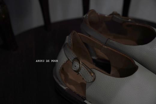 Diu浅灰/黑牛皮鞋 商品图2