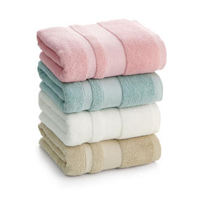 洁丽雅全棉大浴巾A类 鲁道夫技术 加厚浴巾#东方甄选