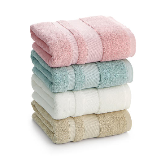 洁丽雅全棉大浴巾A类 鲁道夫技术 加厚浴巾#东方甄选 商品图1