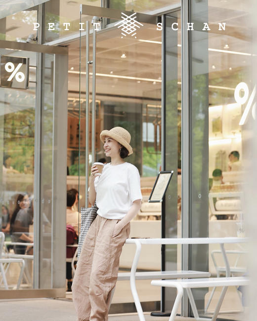 PETIT SCHAN小闪  CLO#027 Flow心流  36支盐缩工艺细亚麻东方禅意外套/裤子 商品图6