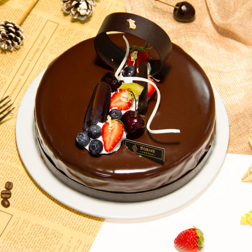 【悉尼之风】- 57％的黑巧化解了蛋糕的馥郁 与浓郁的淡奶混淆相融 商品图2