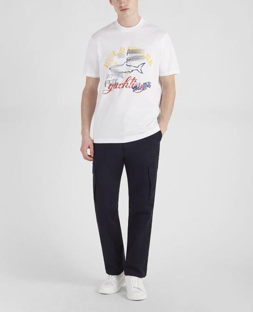 鲨鱼 皇冠鱼印花 圆领短袖T恤 特惠 PSS99 商品图3