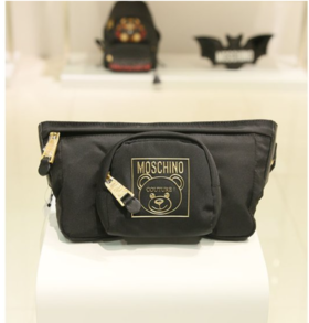 [Moschino]金色泰迪标签腰包（MK1BA0381555）JPY带授权招加盟代理