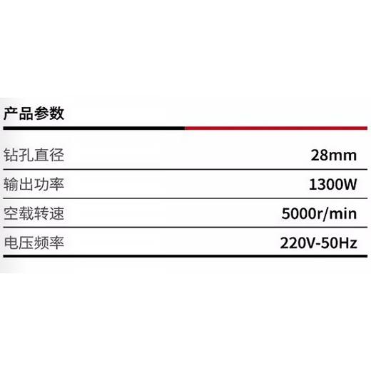 沪工尤优628S双功能电锤1300W 商品图1