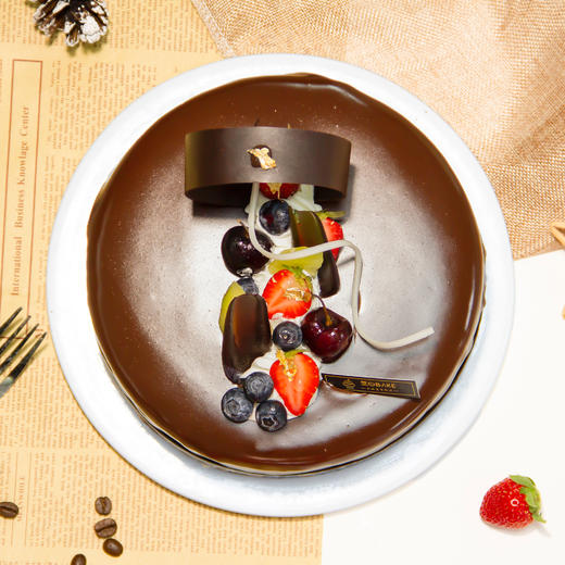 【悉尼之风】- 57％的黑巧化解了蛋糕的馥郁 与浓郁的淡奶混淆相融 商品图1