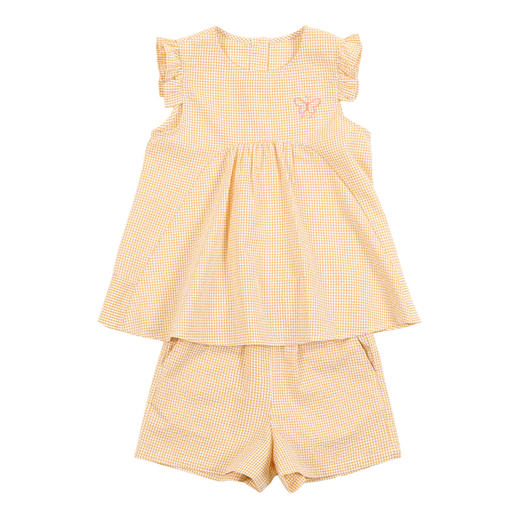 【纯棉家居套装】21年夏季新品女童无袖薄款套装100%棉家居服 商品图8