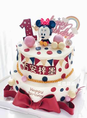 米妮翻糖蝴蝶结（单层蝴蝶结和刻名字二选一）