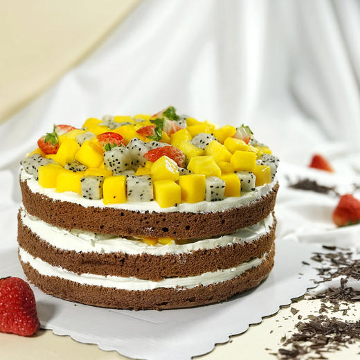 彩色春天-巧克力蛋糕胚甜中带着苦味 商品图2