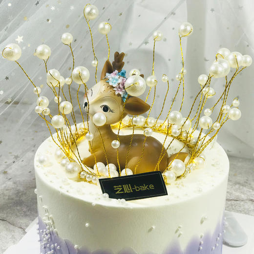 【送女神推荐】优雅的小鹿生日蛋糕-优雅女神美好如初见 商品图2