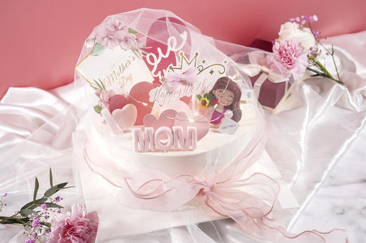 【母亲节专款蛋糕】解锁爱 （8英寸加高） 商品图0